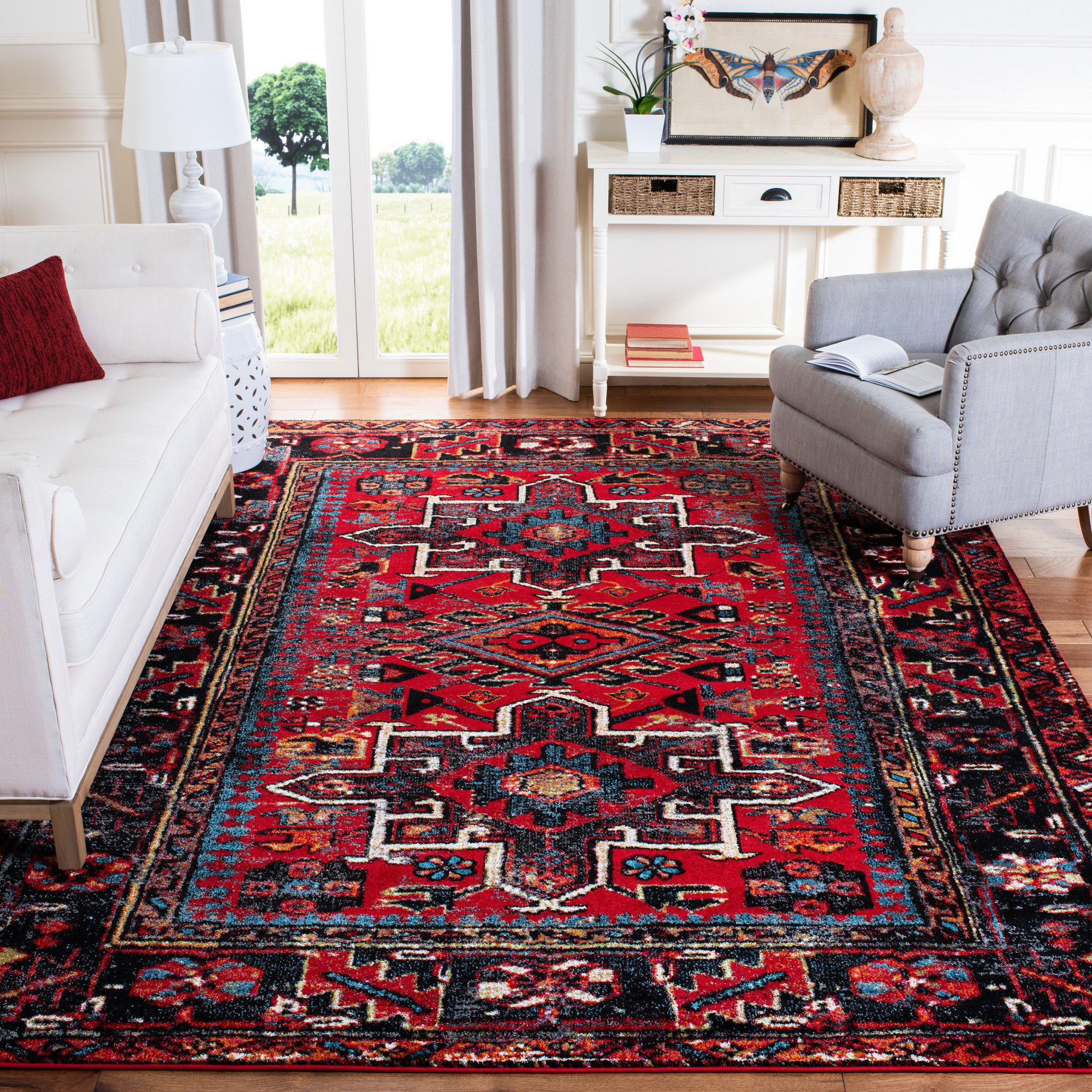 Union Rustic Amaniya Vintage Hamadan Performance Southwestern Rug